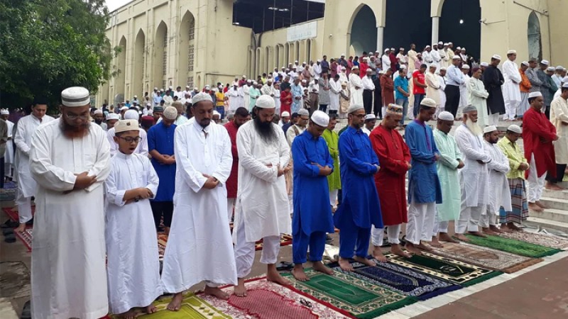 দুই বছর পর জাতীয় ঈদগাহে প্রধান জামাত অনুষ্ঠিত