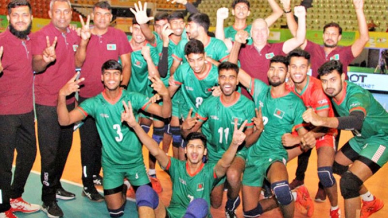 ভলিবলে অপরাজিত চ্যাম্পিয়ন বাংলাদেশ