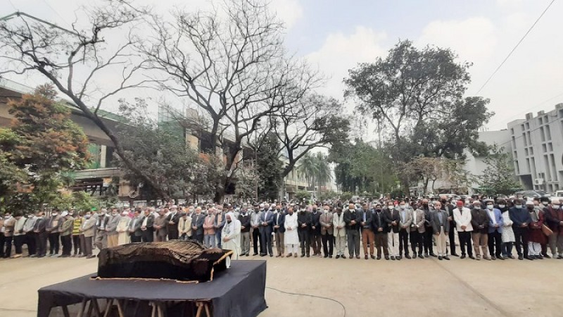 জাতীয় প্রেস ক্লাবে পীর হাবিবুর রহমানের দ্বিতীয় জানাজা অনুষ্ঠিত