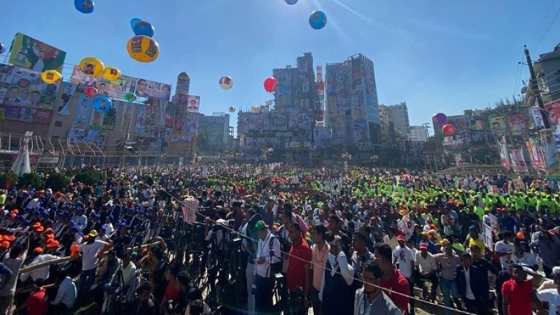 বিএনপির গণসমাবেশ: পরিপূর্ণ কুমিল্লার টাউনহল মাঠ