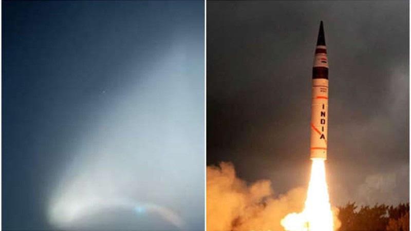 রহস্য ছড়িয়ে ছুটল ভারতের ব্যালেস্টিক মিসাইল অগ্নি-৫