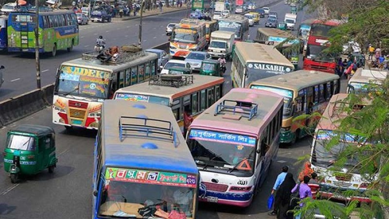 বাস চালাতে টিকা নিতে হবে ড্রাইভার-হেলপারদের