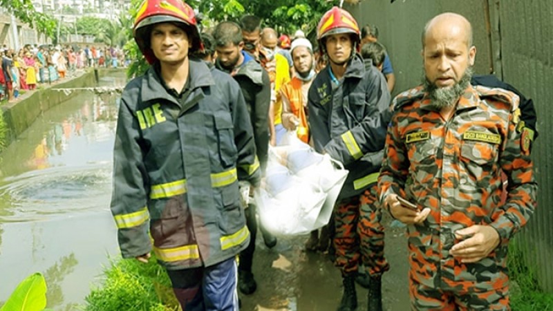 রাজধানীতে ড্রেনে পড়ে নিখোঁজ যুবকের লাশ উদ্ধার