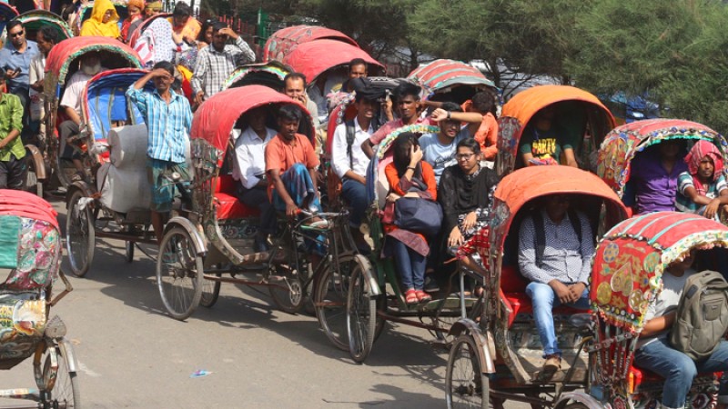 রিকশার লাইসেন্স দেবে উত্তর সি‌টি