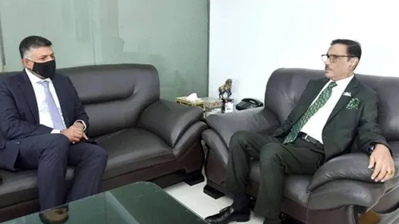 ওবায়দুল কাদেরের সঙ্গে দোরাইস্বামীর বিদায়ী সাক্ষাৎ