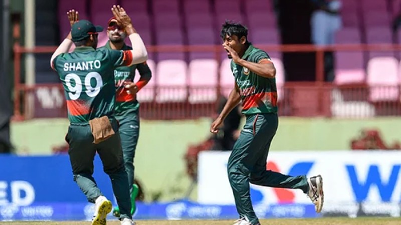 তাইজুলের দুর্দান্ত প্রত্যাবর্তন, ১৭৮ রানে থামল উইন্ডিজ