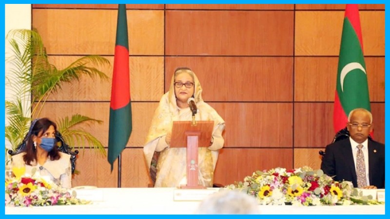 বাংলাদেশ-মালদ্বীপ সম্পর্ক আরও উন্নয়নে প্রধানমন্ত্রীর আহ্বান