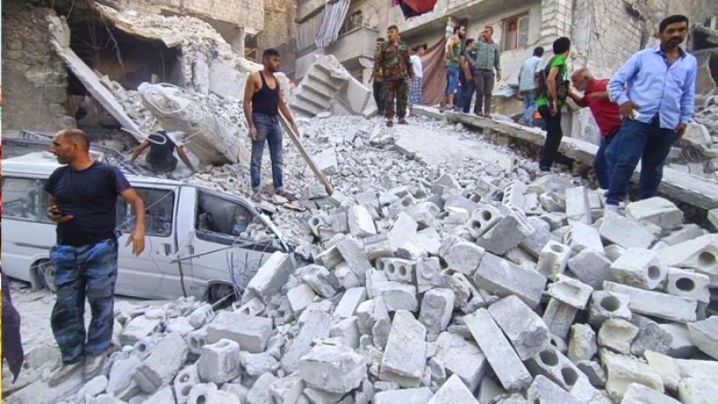 আলেপ্পোয় ভবন ধসে নারী-শিশুসহ নিহত ১১