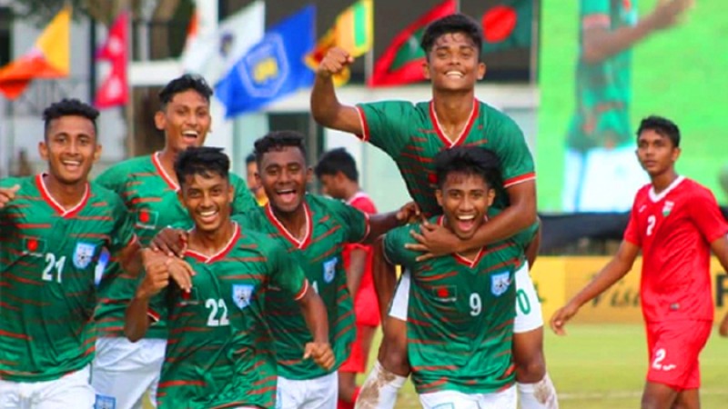 মালদ্বীপকে ৫-০ গোলে উড়িয়ে সেমিতে বাংলাদেশ