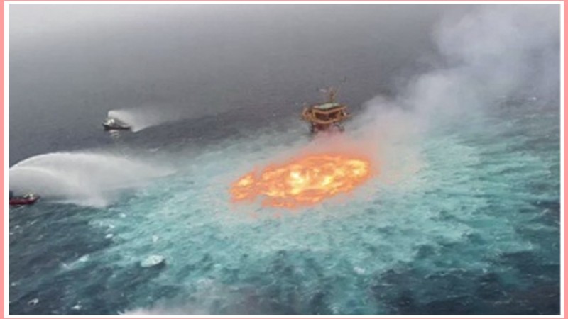 মেক্সিকো উপসাগরের হঠাৎ আগুন