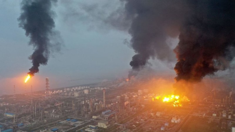 চীনে রাসায়নিক কারখানায় আগুন, নিহত ১