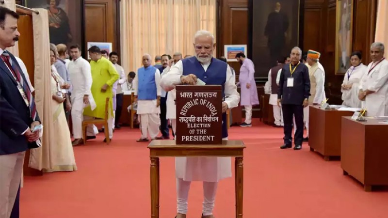 ভারতের রাষ্ট্রপতি নির্বাচনের ভোট গ্রহণ সম্পন্ন, ২১ জুলাই গণনা