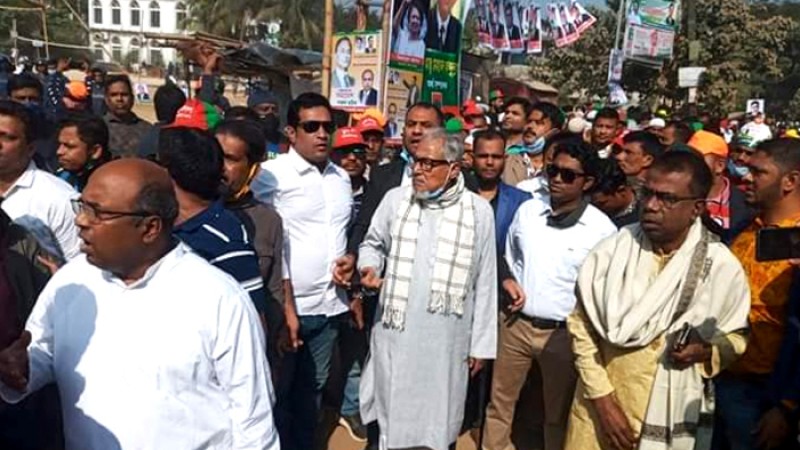 কক্সবাজারে ১৪৪ ধারা ভঙ্গ করে বিএনপির বিক্ষোভ সমাবেশ