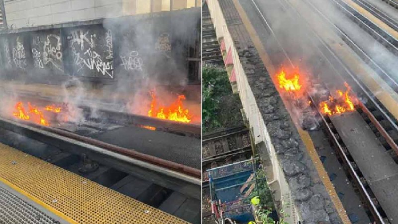 গরমে পুড়ছে ব্রিটেন, আগুন ধরে যাচ্ছে রেললাইনে