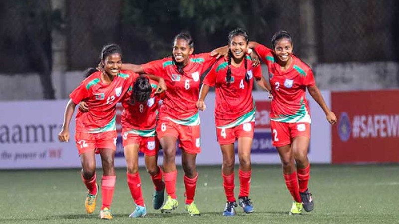 ভুটানের জালে বাংলাদেশের ৮ গোল, প্রীতির হ্যাটট্রিক