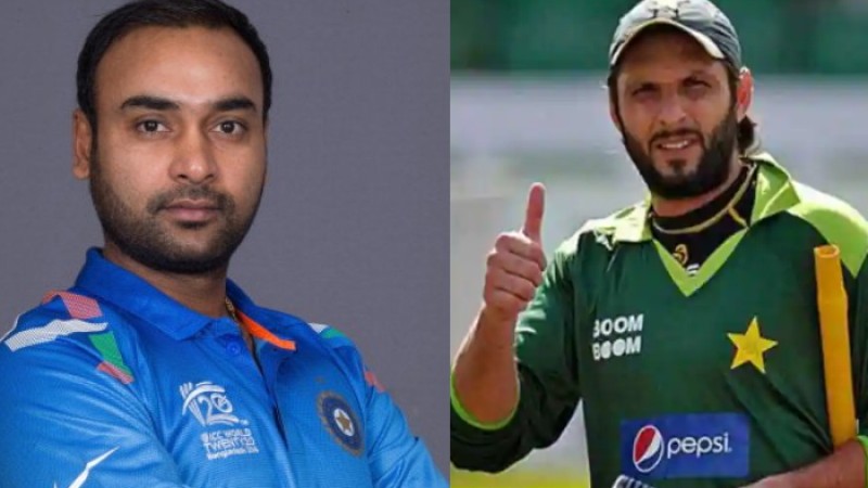 অমিত মিশ্রকে ধুয়ে দিলেন শহিদ আফ্রিদি