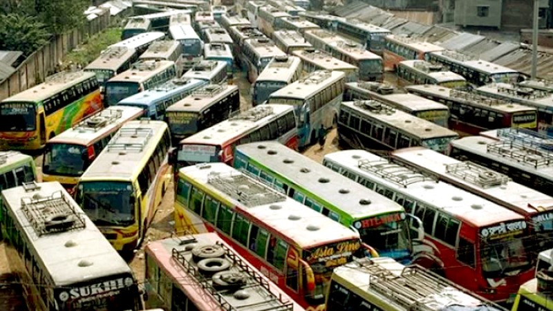 রাজশাহী-রংপুর বিভাগে পরিবহন ধর্মঘট