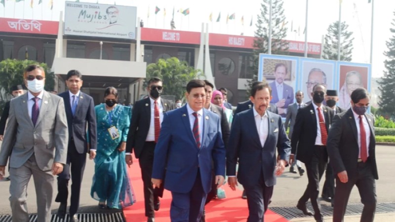 ঢাকা ছাড়লেন ব্রুনাইয়ের সুলতান