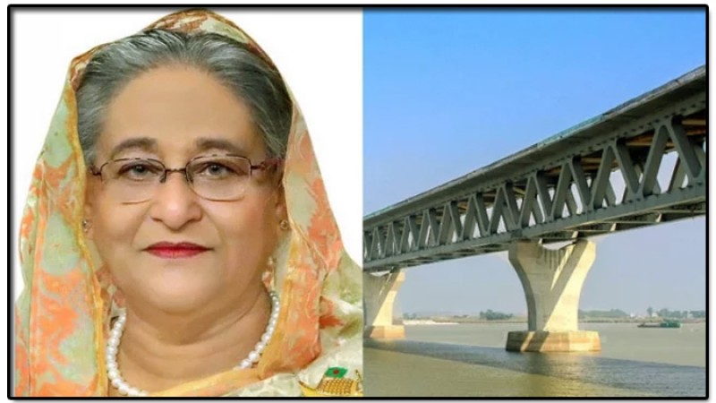 পদ্মা সেতুতে হাঁটলেন প্রধানমন্ত্রী