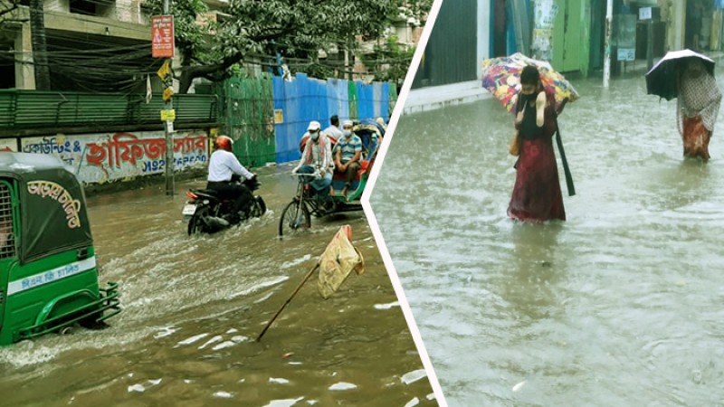 অল্প বৃষ্টিতেই চট্টগ্রামের নিম্নাঞ্চল প্লাবিত