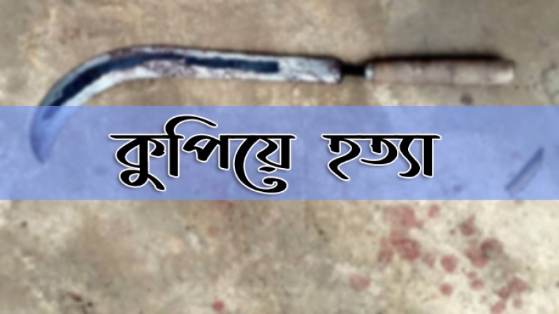 মেয়েদের সামনে মাকে দা দিয়ে কুপিয়ে হত্যা