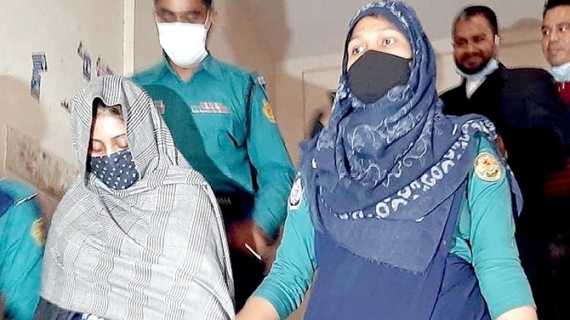 বিশ্ববিদ্যালয় শিক্ষার্থীর মৃত্যু : বান্ধবী নেহা ৫ দিনের রিমান্ডে