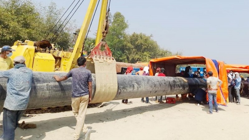 পাইপ লাইনে গ্যাস যাচ্ছে উত্তরের ১১ জেলায়