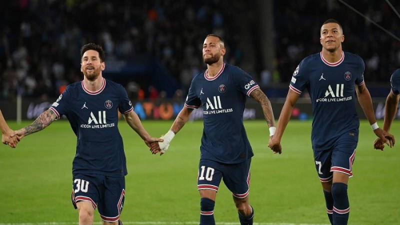 হাসলেন মেসি-নেইমার-এমবাপে, পিএসজির ৫ গোল