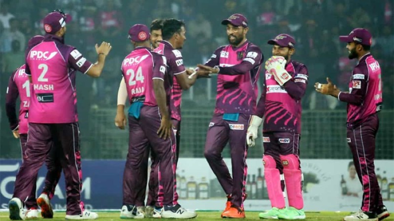 খুলনাকে হারিয়ে প্লে-অফে সিলেট