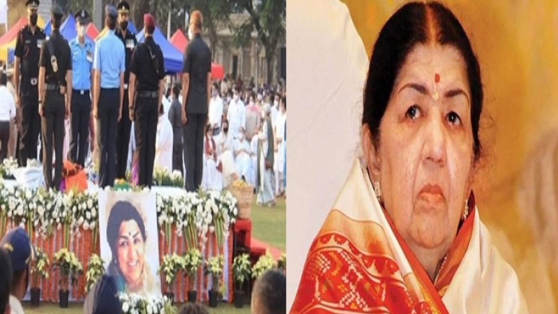 পূর্ণ রাষ্ট্রীয় মর্যাদায় সুরসম্রাজ্ঞীর শেষকৃত্য সম্পন্ন