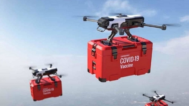ভারতে টিকা সরবরাহে ড্রোন ব্যবহার করা হবে