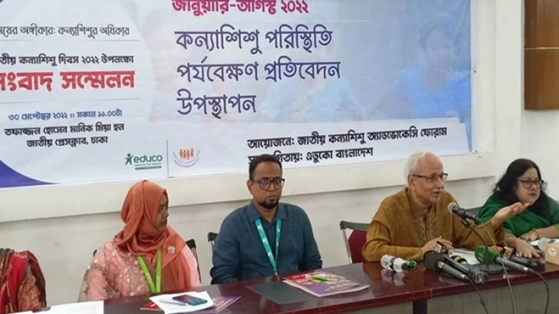 ৮ মাসে ৫৭৪ কন্যাশিশু ধর্ষণের শিকার