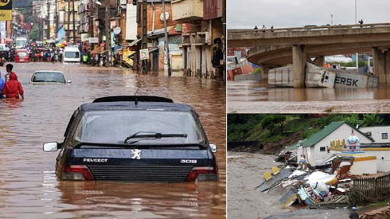 বন্যায় দক্ষিণ আফ্রিকায় ৬০ জনের প্রাণহানি
