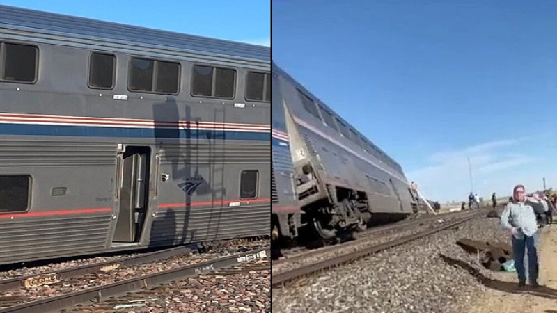 যুক্তরাষ্ট্রে ট্রেন লাইনচ্যুত, নিহত ৩