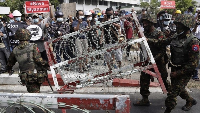 মিয়ানমারে সশস্ত্র বাহিনীর কাজে বাধা দিলে ২০ বছর কারাদণ্ডের হুমকি