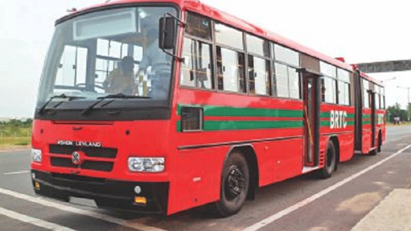 ফরিদপুরে বিআরটিসি বাস চলাচল বন্ধ