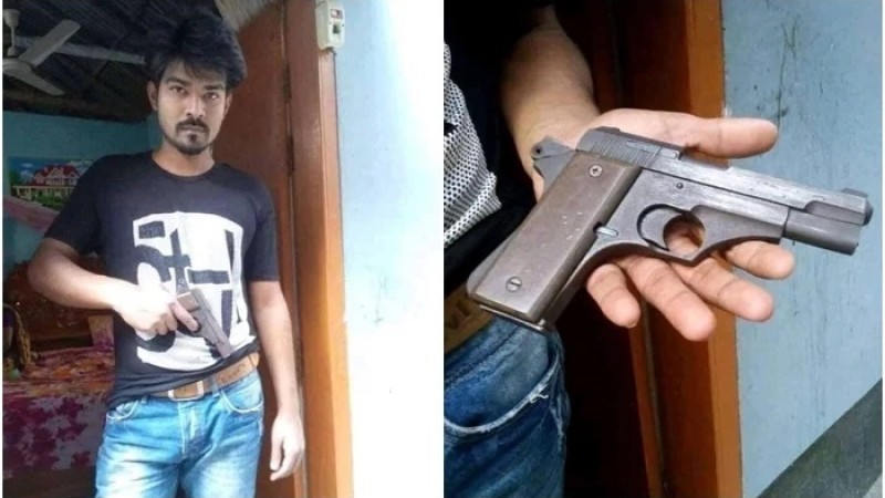 অস্ত্র হাতে ফেসবুকে ভাইরাল সেই ছাত্রলীগ নেতা আটক