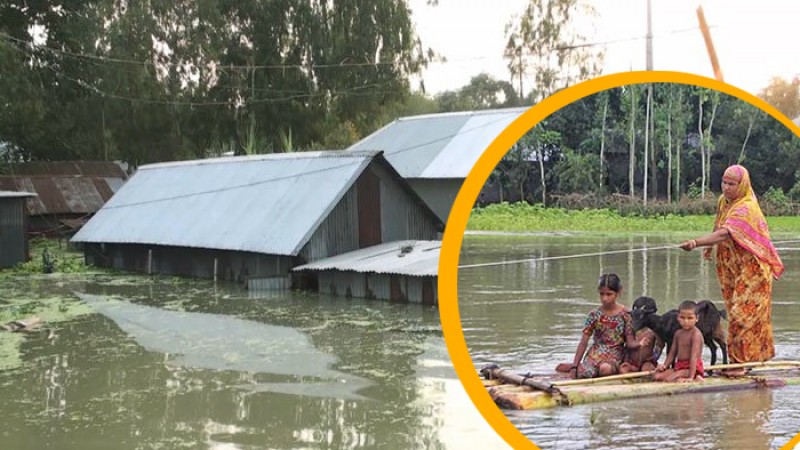 যমুনা নদীর পানি কমলেও দুর্ভোগ কমেনি