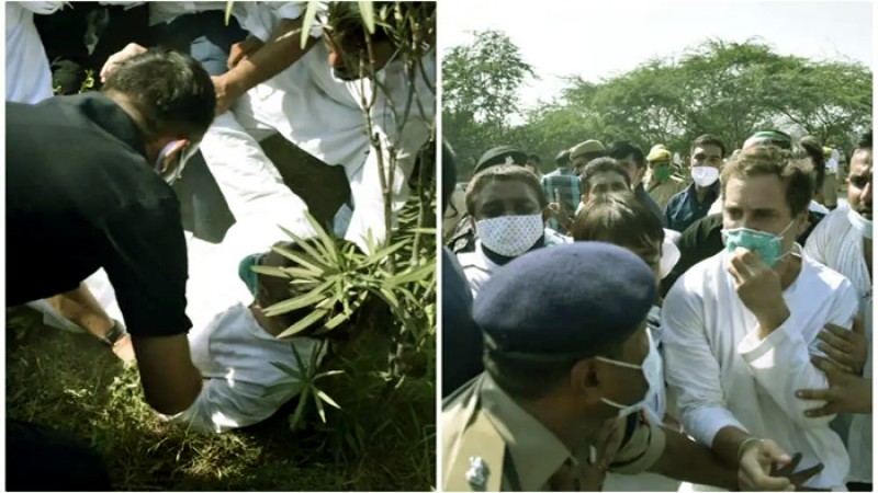 কংগ্রেস নেতা রাহুল গান্ধীকে আটক করেছে পুলিশ